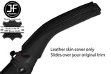 BLACK&BLACK STRIPE HANDBRAKE HANDLE LEATHER COVER FOR SAAB 9000 CS 93-98