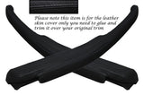 BLACK STITCH 2X DOOR HANDLE ARMREST SKIN COVERS FITS TRIUMPH STAG MK1 MK2