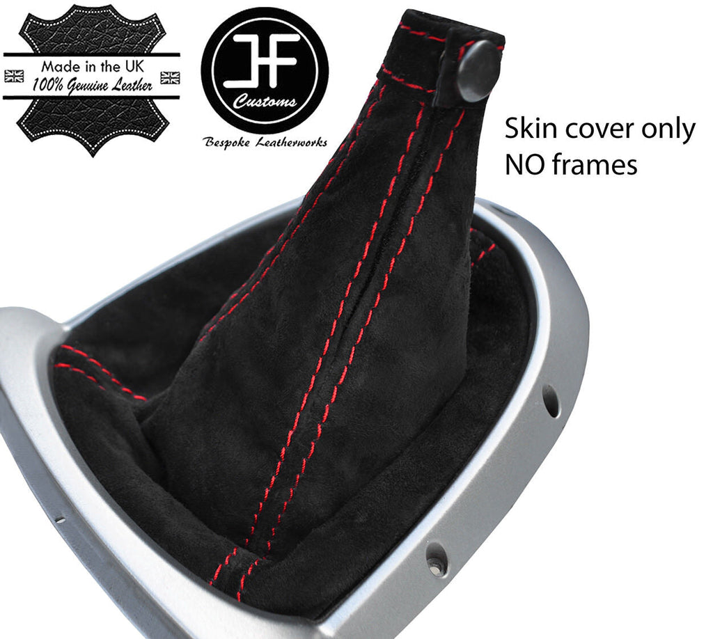 RED STITCHING REAL SUEDE MANUAL GEAR GAITER FOR ALFA ROMEO GT 2003-2010
