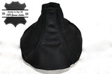 BLACK STITCHING MANUAL LEATHER SKIN GEAR GAITER FITS MAZDA RX-7 MK3 1992-2002