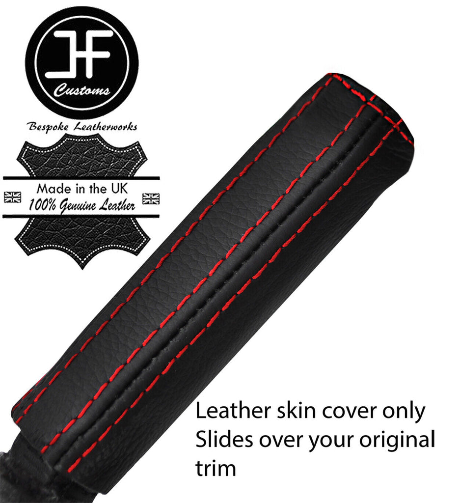 RED STITCH LEATHER HANDBRAKE HANDLE COVER FITS BMW 8 SERIES E31 840 850 90-99