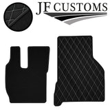 WHITE DIAMOND STITCH VINYL 4XTAILORED FLOOR CARPET FOR VOLVO FH13 12-20  JF1