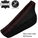 RED STITCH REAL SUEDE HANDBRAKE GAITER FITS MAZDA MX5 MK3 2005-2015 CUSTOM NEW
