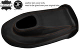 BROWN STITCH LEATHER GEAR BOX COVER PANEL LEATHER COVER FITS JAGUAR E TYPE S2