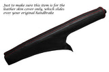 RED STITCHING FITS NISSAN JUKE 2010-2013 + LEATHER HANDBRAKE GAITER ONLY