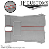 RED ST. L GREY SUEDE HEADLINER SUNROOF COVER FOR JAGUAR X350 XJ8 04-07 5 DOOR