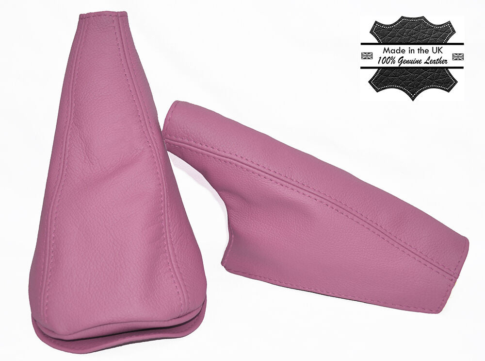 LIGHT PINK LEATHER FITS MINI COOPER CLASSIC UP TO 2000 YEAR GEAR HANDBRAKE