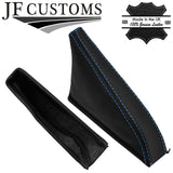 L BLUE STITCHING LEATHER HANDBRAKE+METAL FRAME FOR TOYOTA CELICA TA22 TA23 RA28