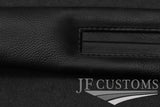 TRI STRIPE LEATHER  2X CAR KEY HOLDER PROTECTOR FITS FORD MUSTANG 2015-2020