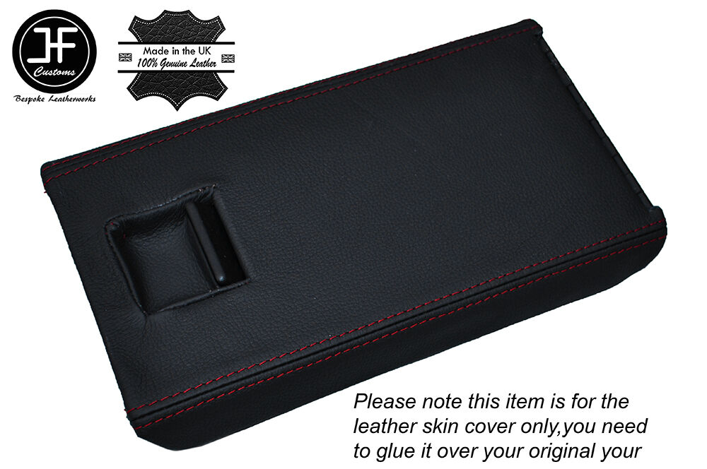 RED STITCHING ARMREST LID LEATHER  SKIN COVER FITS FORD EXPLORER 1991-2001