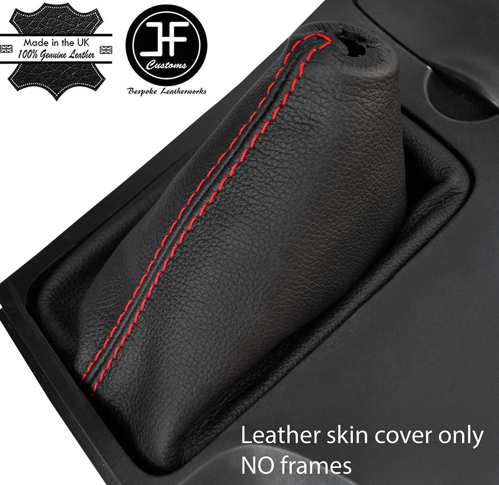 RED STITCHING TOP GRAIN LEATHER MANUAL GEAR GAITER FITS MAZDA 6 2002-2007