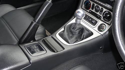 FITS MAZDA MX5 MK2 2001-04 BLACK  LEATHER  GEAR GAITER SHIFT BOOT CUSTOM NEW