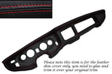 RED STITCHING DASH DASHBOARD LEATHER SKIN COVER FITS MG MGB STYLE 2 CUSTOM NEW