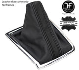 BLACK BLACK STRIPE TOP GRAIN LEATHER GEAR GAITER FOR TOYOTA COROLLA VERSO 04-09