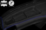 BLUE STITCH DASH DASHBOARD LEATHER SKIN COVER FOR BMW 3 SERIES E30 81-92 STYLE 2
