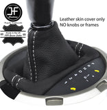 WHITE STITCH REAL LEATHER AUTOMATIC GEAR GAITER FOR LAND ROVER FREELANDER 03-05