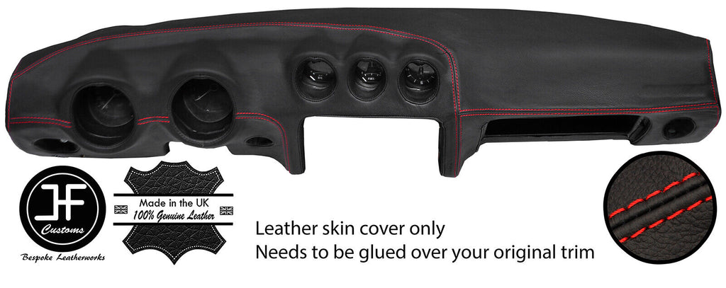 RED STITCHING DASH DASHBOARD REAL LEATHER COVER FITS DATSUN 260Z 2+2 CUSTOM NEW