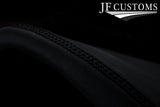 BLACK LUX-STITCH LEATHER 3X DASH TRIM COVERS FOR LAND ROVER DEFENDER 07-16