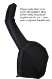 PURPLE STITCH LEATHER HANDBRAKE BOOT FITS HOLDEN COMMODORE VY VZ 2002-2006