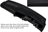 BLACK STITCH DASH DASHBOARD LEATHER SKIN COVER FITS NISSAN SUNNY PULSAR GTIR