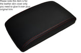 RED STITCHING LEATHER ARMREST LID SKIN COVER FITS SUBARU LEGACY 2006-2009 2L