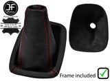 RED STITCH LEATHER MANUAL GEAR+PLASTIC FRAME FITS VAUXHALL CORSA E 2014-2019