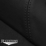 BLACK STITCH GEAR SURROUND LEATHER SKIN COVER FITS ALFA ROMEO 166 98-07