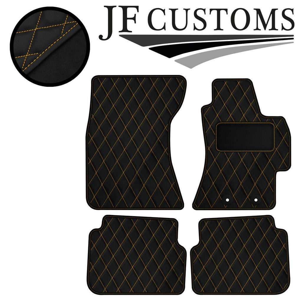 YELLOW DIAMOND VINYL 4X TAILORED FLOOR CARPET FOR SUBARU IMPREZA 07-11 5DR JF1