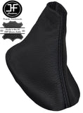 BLACK STITCHING AUTO AUTOMATIC LEATHER GEAR GAITER FITS FORD S-MAX FL 2010-2015