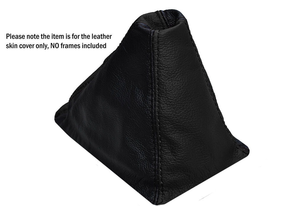 BLACK LEATHER SKIN GEAR GAITER FITS HONDA CIVIC EG6 EG9 EJ1 1992-1995 CUSTOM NEW