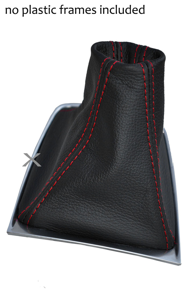 RED STITCH LEATHER MANUAL GEAR GAITER FITS CITROEN DS5 11-15 CUSTOM NEW