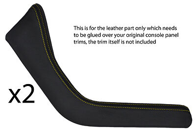 yellow stitch FITS BMW Z3 95-03 2X TRIM PANELS LEATHER COVERS ONLY GLUE NEEDED