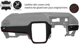 RED STITCH 2 PIECE DASH KIT TRIM LEATHER COVERS FITS FIAT GRANDE PUNTO 06-10