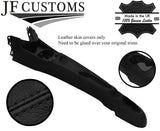 BLACK STITCH CENTRE CONSOLE TUNNEL LEATHER COVER FOR FIAT 500 & ABARTH 07-15