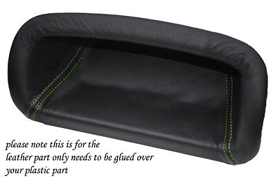 green stitch FITS ROVER 200 25 MG ZR 95-05 DASH POCKET LEATHER COVER ONLY
