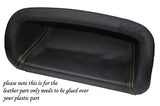 green stitch FITS ROVER 200 25 MG ZR 95-05 DASH POCKET LEATHER COVER ONLY