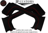 RED STITCH LEATHER COVERS FOR DEFENDER 90 83-06 INTERIOR RE UPHOLSTERY TOP KIT