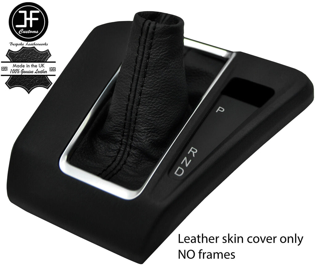 BLACK STITCH REAL LEATHER AUTOMATIC GEAR GAITER FITS FORD TRANSIT CUSTOM 13-19