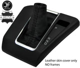 BLACK STITCH REAL LEATHER AUTOMATIC GEAR GAITER FITS FORD TRANSIT CUSTOM 13-19