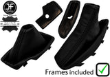 BLACK LEATHER AUTOMATIC GEAR & HANDBRAKE +PLASTIC FRAME FOR BMW X3 E83 03-10