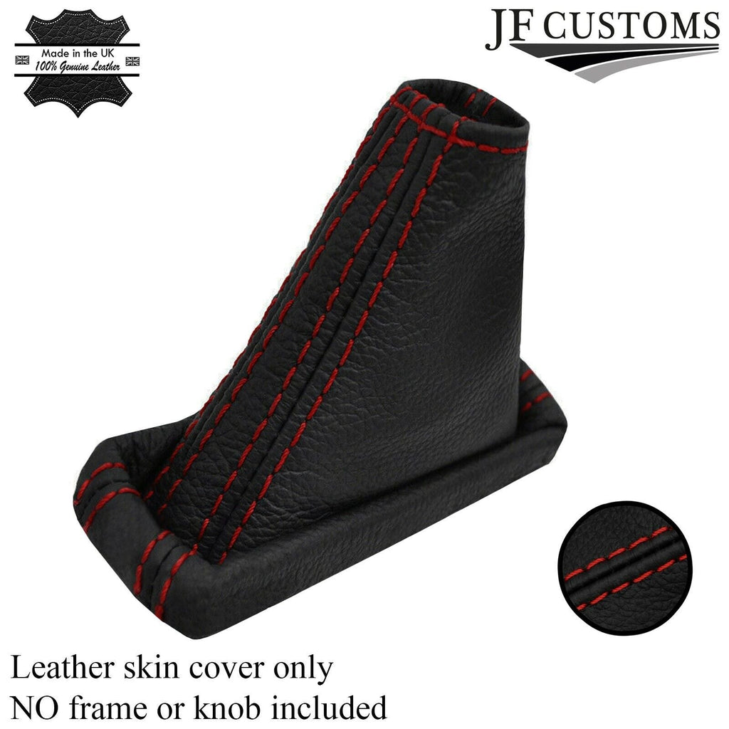 DARK RED STITCH LEATHER AUTOMATIC GEAR GAITER FITS VOLVO XC70 00-04 CUSTOM NEW