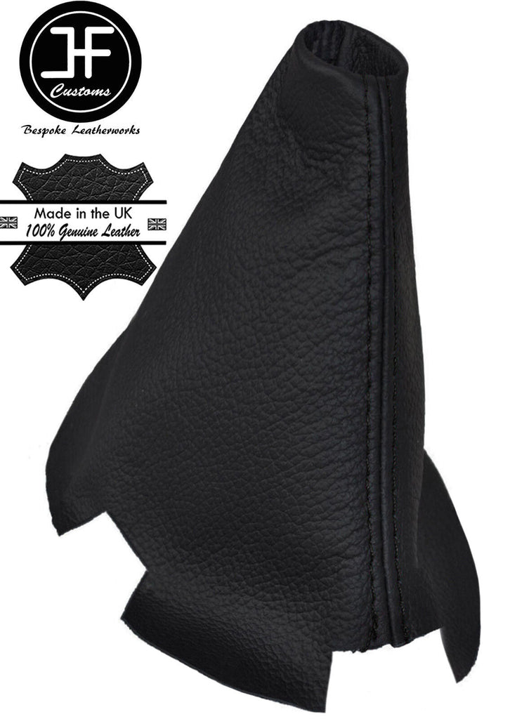 BLACK STITCHING FITS MAZDA CX-7 CX7 2006-2012 REAL LEATHER GEAR GAITER ONLY