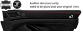 RED STITCH 2X UPPER TOP DOOR CAPPING LEATHER COVERS FITS BMW 5 E39 95-03