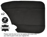 BLACK STITCH 2X REAR DOOR CARD LEATHER COVERS FITS VW BEETLE CLASSIC CUSTOM NEW