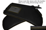 YELLOW STITCH FITS HONDA CRX DEL SOL 1992-1997 2X SUN VISORS LEATHER COVERS ONLY