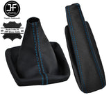 BLUE STITCH REAL LEATHER GEAR & HANDBRAKE GAITER FITS BMW 3 SERIES E30 82-91