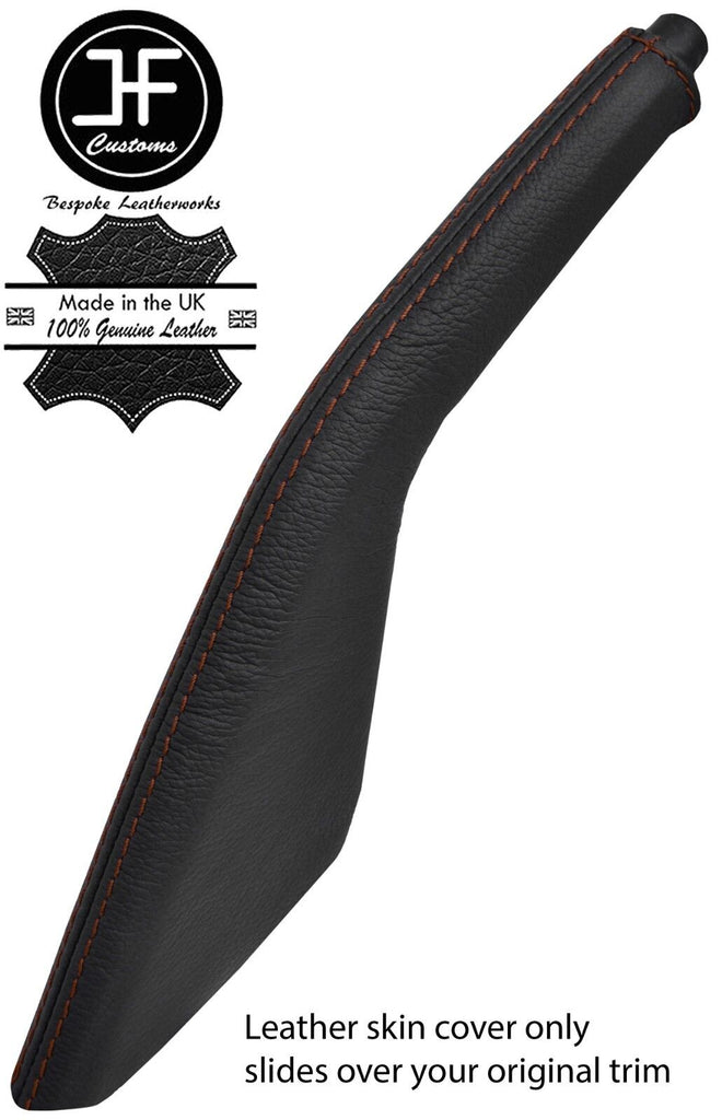 BROWN STITCH TOP GRAIN LEATHER HANDBRAKE GAITER FITS PORSCHE 924 944 968 75-95