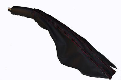 FITS CHEVY TRAILBLAZER 06-09 E BRAKE BOOT LEATHER red st CUSTOM NEW MADE IN UK