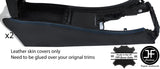 BLACK STITCH 2X CONSOLE SIDE TRIM LEATHER COVER FOR MERCEDES C CLASS W203 COUPE