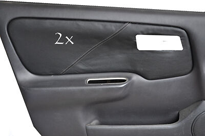 FITS NISSAN PRIMERA P11 2 x DOOR CARD COVERS LEATHER grey CUSTOM NEW MADE IN UK
